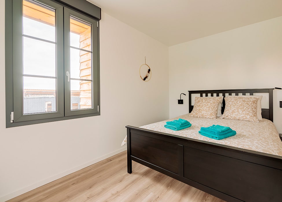 Chambre lit double - Gite le Relais de Poste
